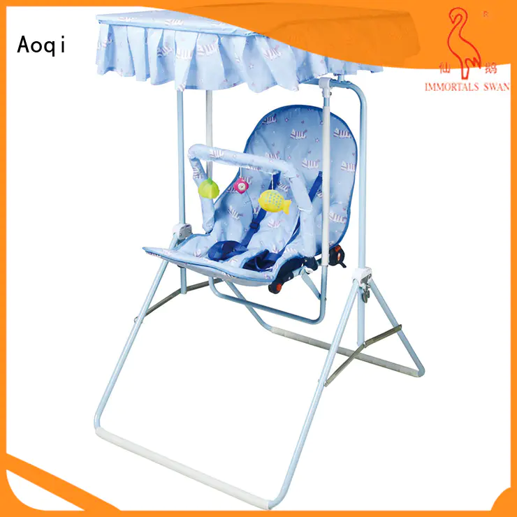 Aoqi hot selling best compact baby swing factory for kids