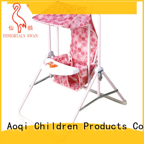 Aoqi double seat baby musical swing chair design for kids