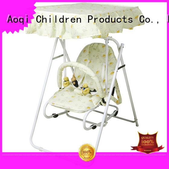 Multifunctional metal baby swing chair with canopy and toys 503A