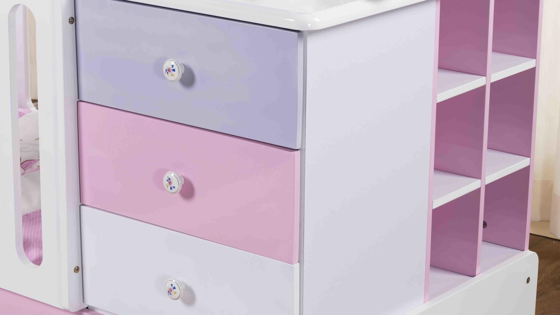 multifunction baby bed with drawers customized for bedroom