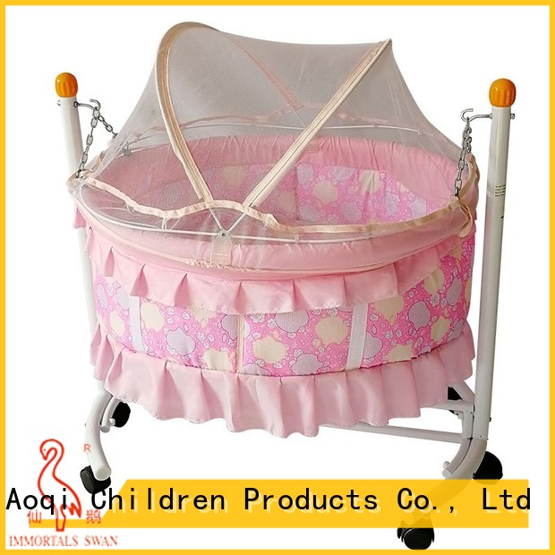 Aoqi round shape baby cradle bed with cradle for household