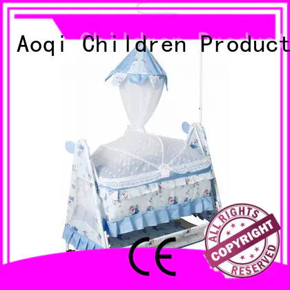 shape baby cots and cribs high quality Aoqi company