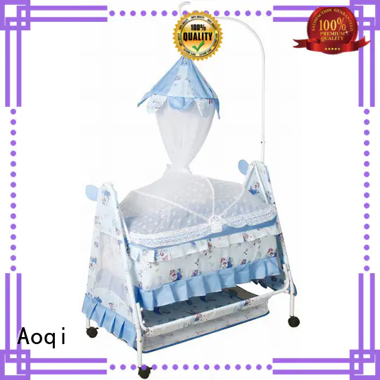 Aoqi round shape baby bed with drawers with cradle for babys room
