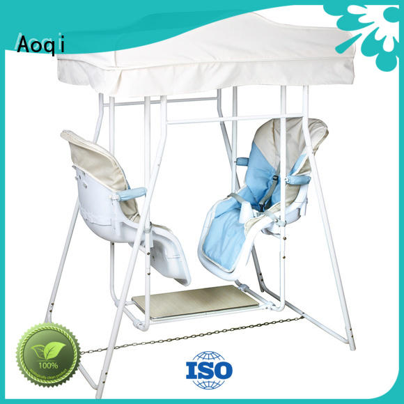 Aoqi double seat affordable baby swings for babys room