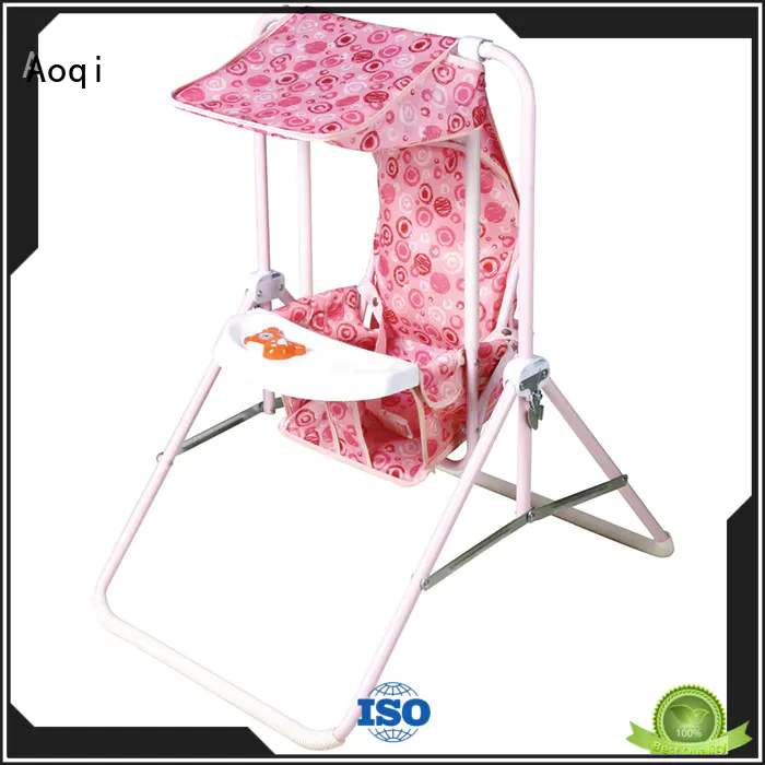 Aoqi hot selling baby musical swing chair factory for household