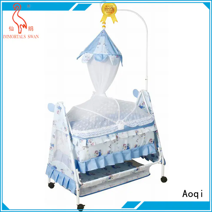 baby cots and cribs wooden basket Aoqi Brand baby crib online