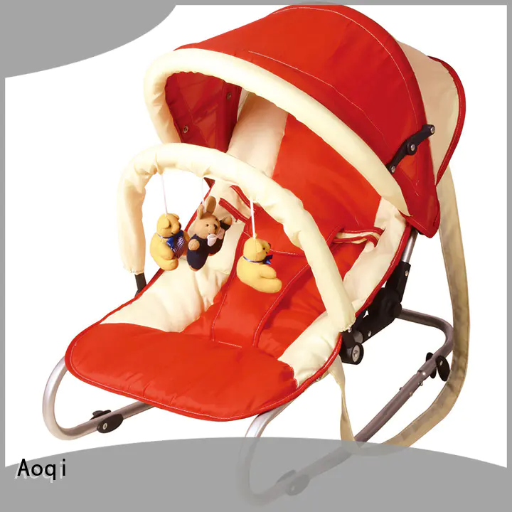 Aoqi foldable baby bouncer with music supplier for home