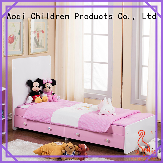 Aoqi round shape wooden baby crib for sale directly sale for babys room
