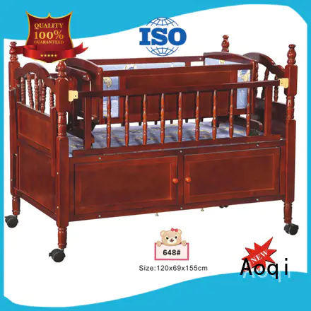 Aoqi portable cheap baby cots for sale customized for bedroom