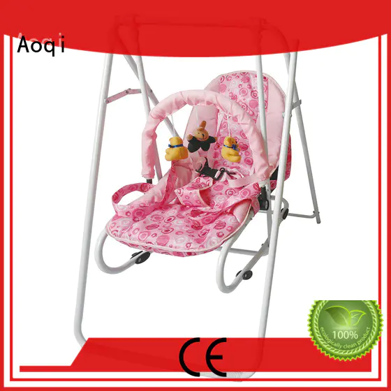 Aoqi double seat cheap baby swings for sale factory for kids