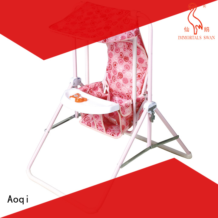 Aoqi standard best compact baby swing factory for household