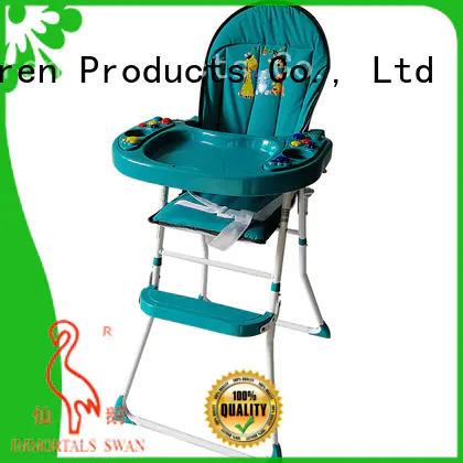 Aoqi plastic foldable baby high chair directly sale for home