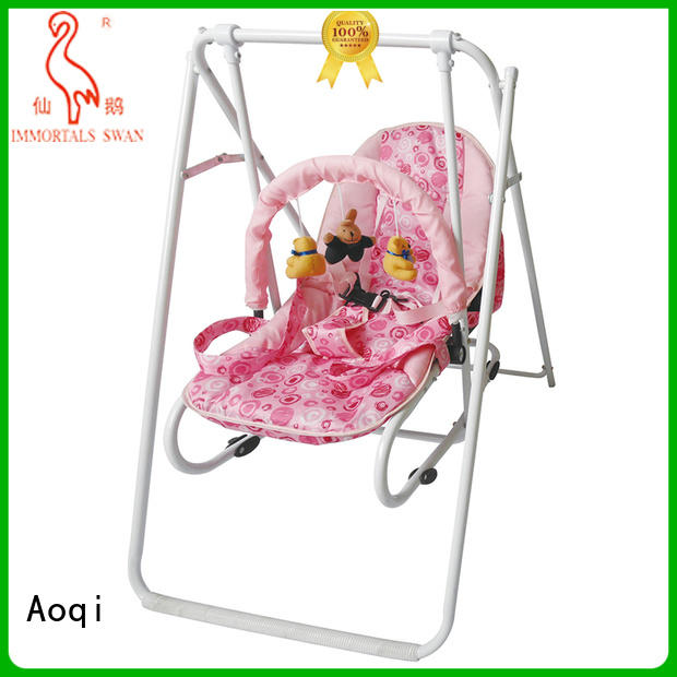 Custom toys double cheap baby swings for sale Aoqi baby