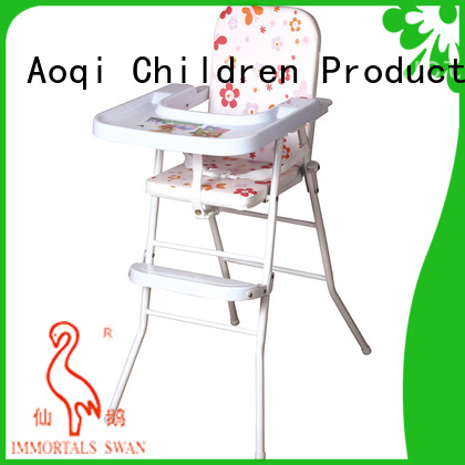 Aoqi plastic folding baby high chair manufacturer for home