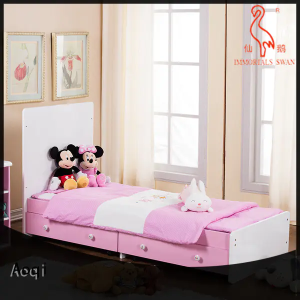 Aoqi wooden baby cot bed sale manufacturer for babys room