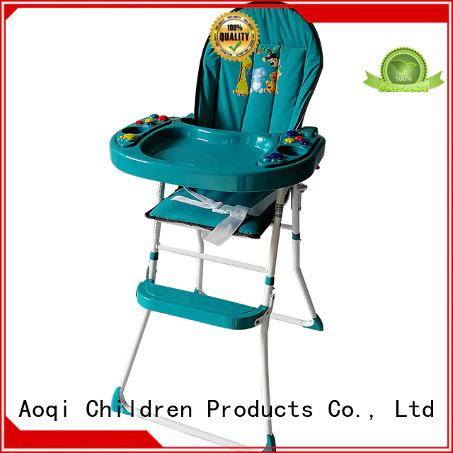 Custom feeding musical child high chair Aoqi multi-colors