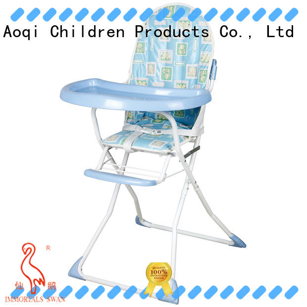 Metal and plastic high chair for baby feeding 328