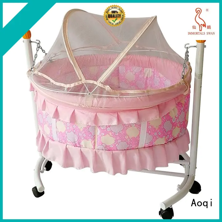 basket braking baby crib online transformable Aoqi Brand company