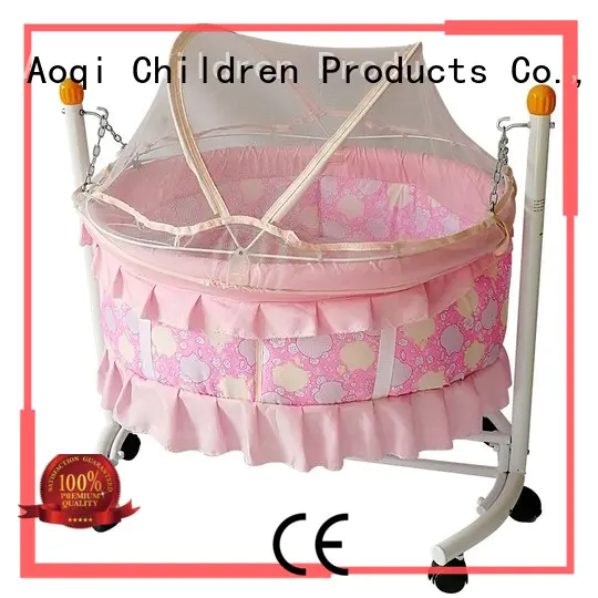 Aoqi iron newborn cribs for sale customized for babys room