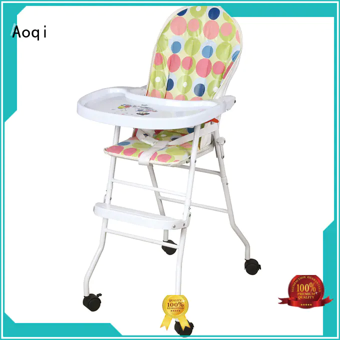 Aoqi portable adjustable high chair for babies directly sale for infant