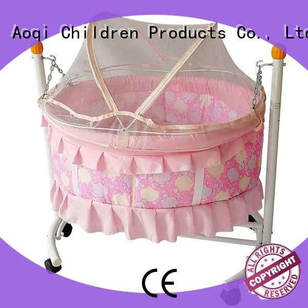 Aoqi portable baby crib cheap price furniture for kids