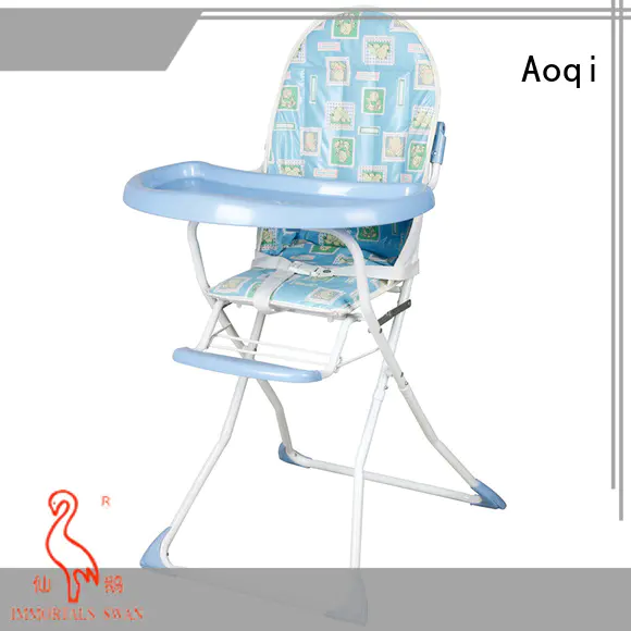 Aoqi foldable folding baby high chair directly sale for livingroom
