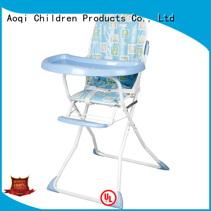 metal child high chair designed adjustable Aoqi company