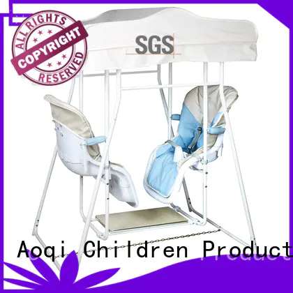 double adjustable metal baby swing chair online Aoqi manufacture