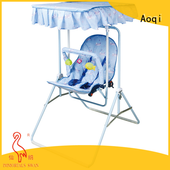 Aoqi double seat baby swing price with good price for kids