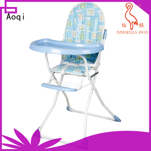 Aoqi dining baby high chair with wheels from China for home