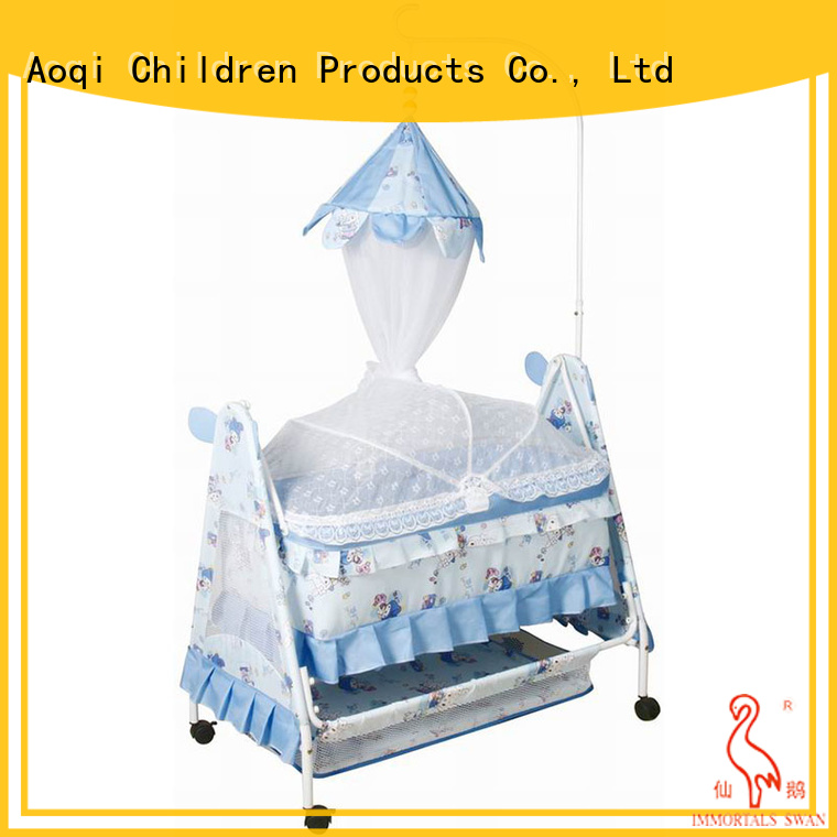 Aoqi portable cheap baby cots for sale from China for babys room
