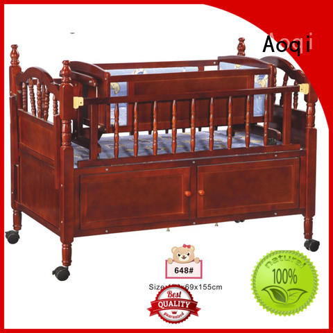 Aoqi Brand furniture baby cots and cribs high quality supplier