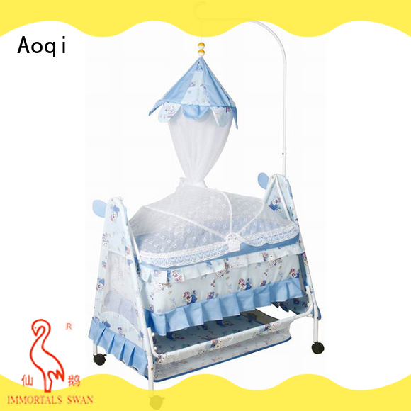 Aoqi baby cot price with cradle for household