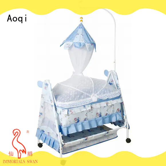 Aoqi round shape baby cot bed sale series for bedroom