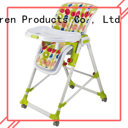 Aoqi plastic baby high chair with wheels series for home