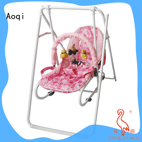 Aoqi quality best compact baby swing design for kids