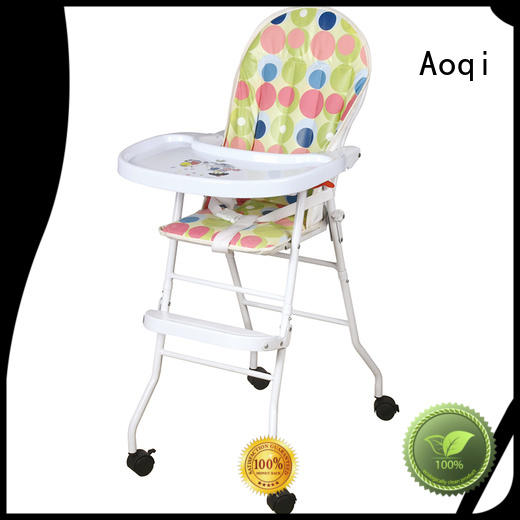 portable multifunctional child high chair adjustable metal Aoqi company