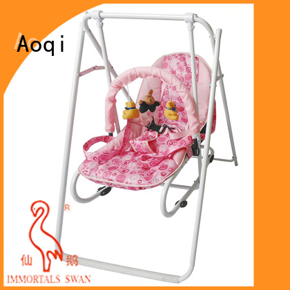 Aoqi best compact baby swing factory for household