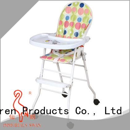 plastic foldable baby high chair customized for home