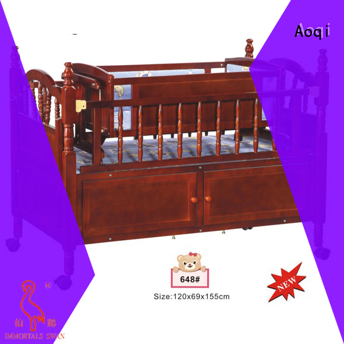 wooden baby cradle bed manufacturer for babys room