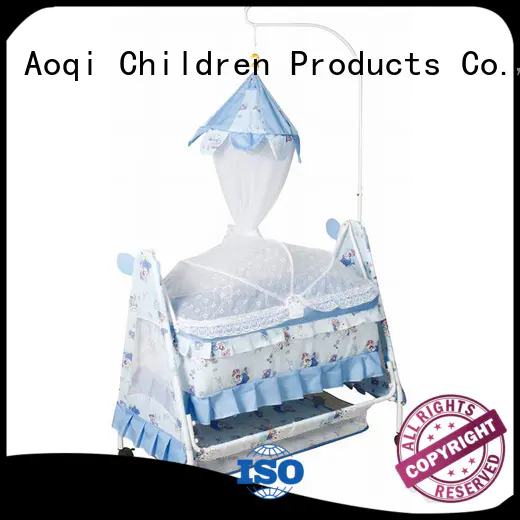 Wholesale wooden baby crib online Aoqi Brand