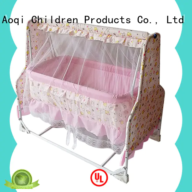 Aoqi wooden baby crib for sale directly sale for household