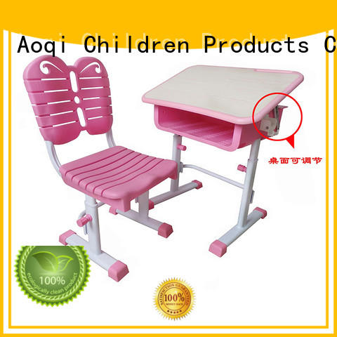 kids study table and chair set foldable Bulk Buy plastic Aoqi