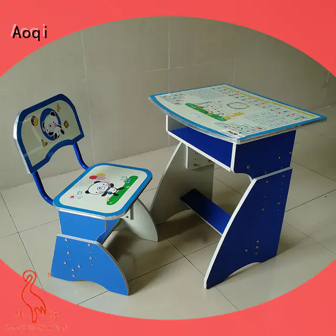 Aoqi quality study table and chair for students factory for home