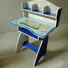 Aoqi Brand plastic stable high quality kids study table and chair set