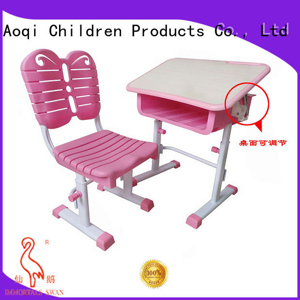 Aoqi kids study table set factory for household