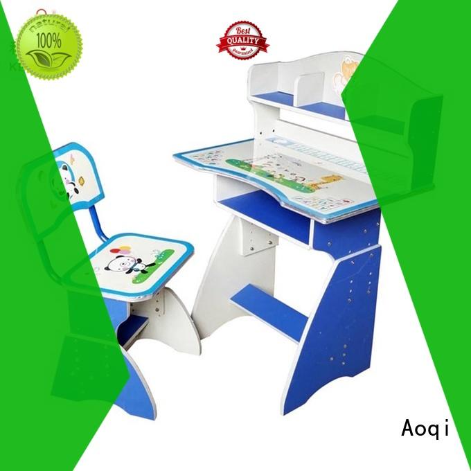 Aoqi excellent children's study table and chair factory for study