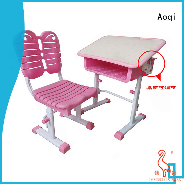 Aoqi sturdy study table and chair set factory for study