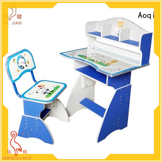 Aoqi stable study table and chair set with good price for study