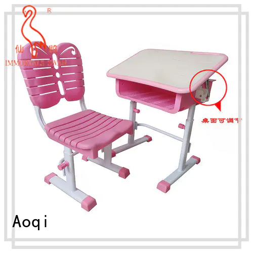 Aoqi plastic kids study table set factory for home